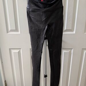 Spanx Black Faux Leather Leggings
